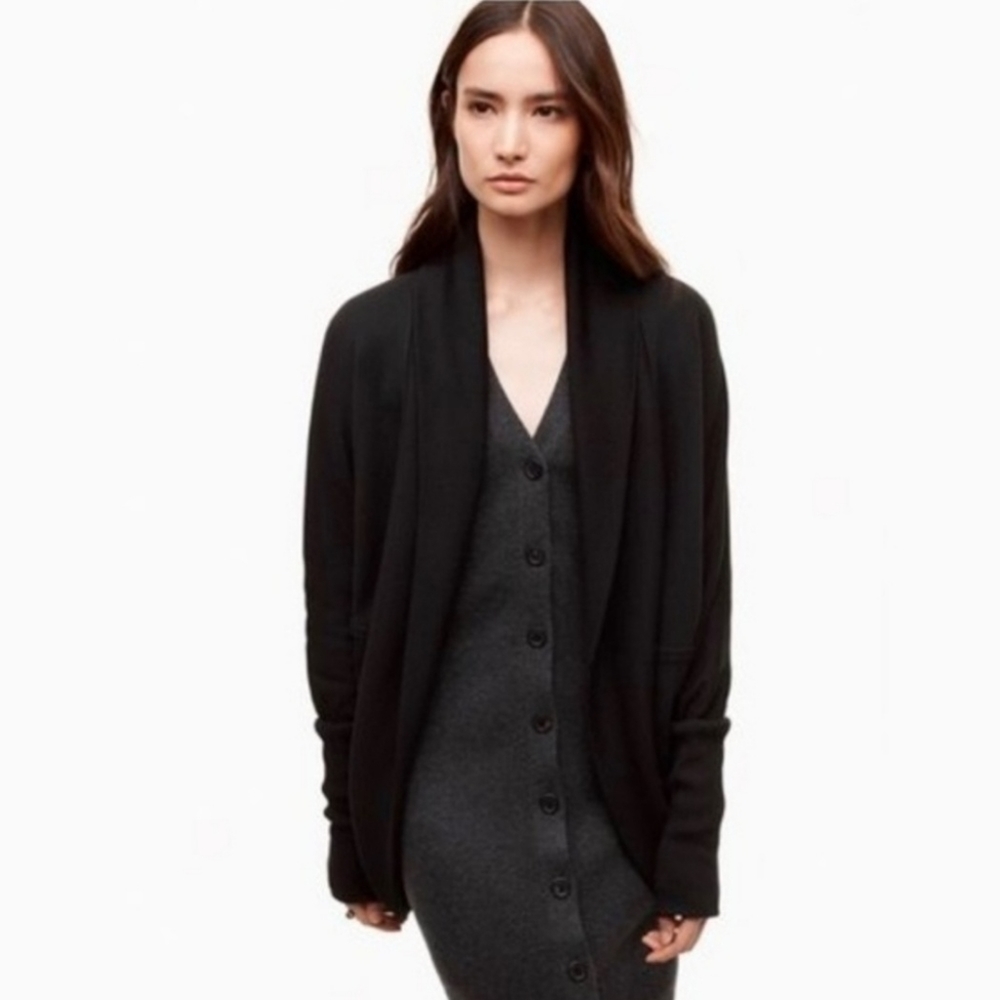 Wilfred | Aritzia Diderot Cocoon Cardigan Sweater XS Black